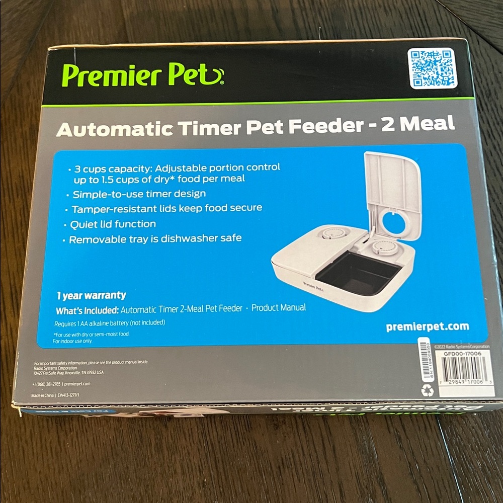 Premier Pet Automatic Timer Pet Feeder - 2 Meal